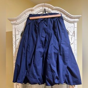 Marni X Uniqlo bubble hem royal blue skirt